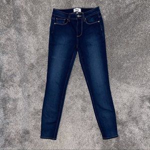 PAIGE Hoxton Ankle Jeans Dark Wash Size 25